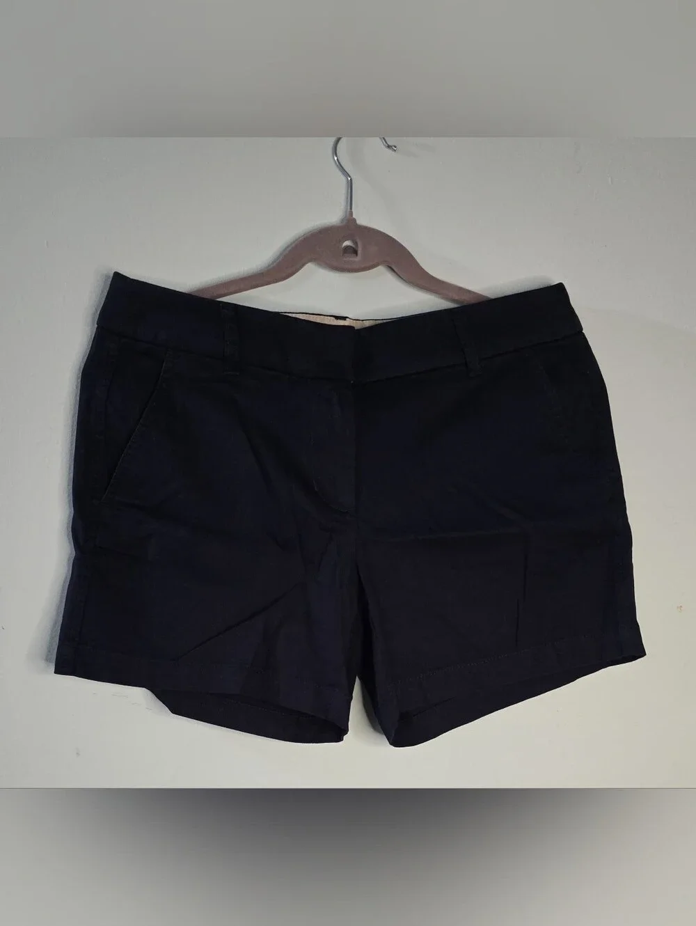 J.CREW Women’s Mid-Rise Navy Chino Shorts 5
